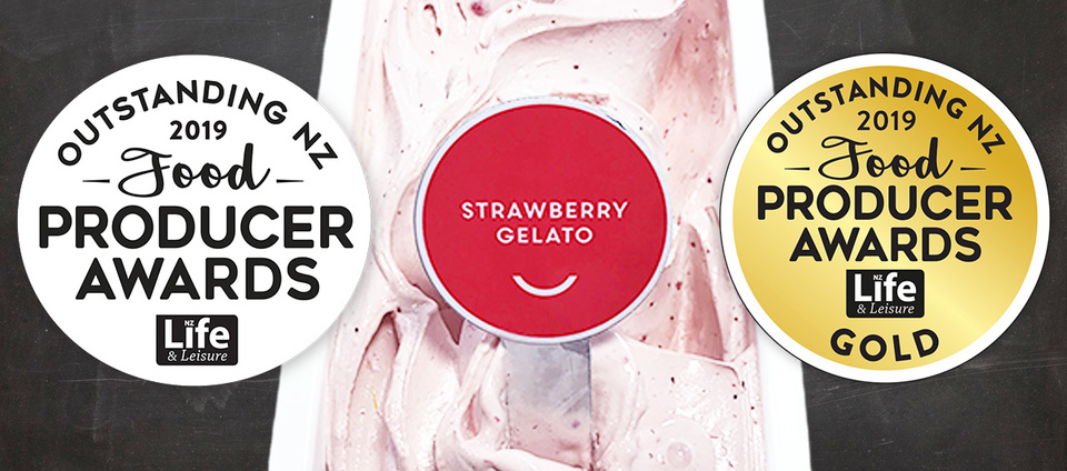 ONZFPA Gold Medal Winner Charlies Strawberry Gelato