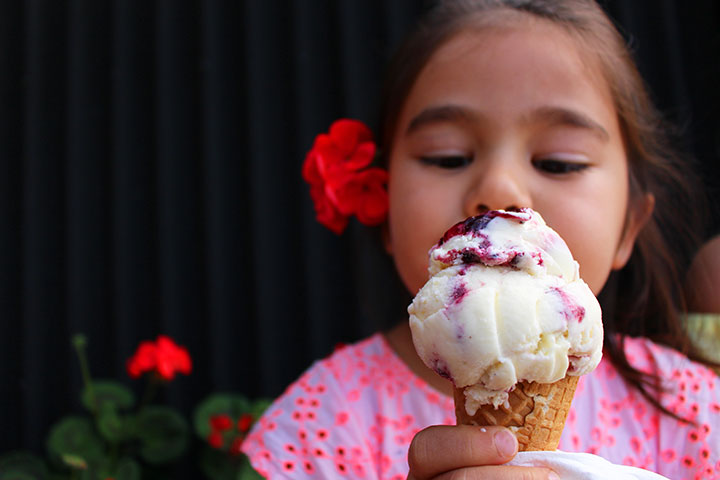 Kids at Charlies Gelato Matakana